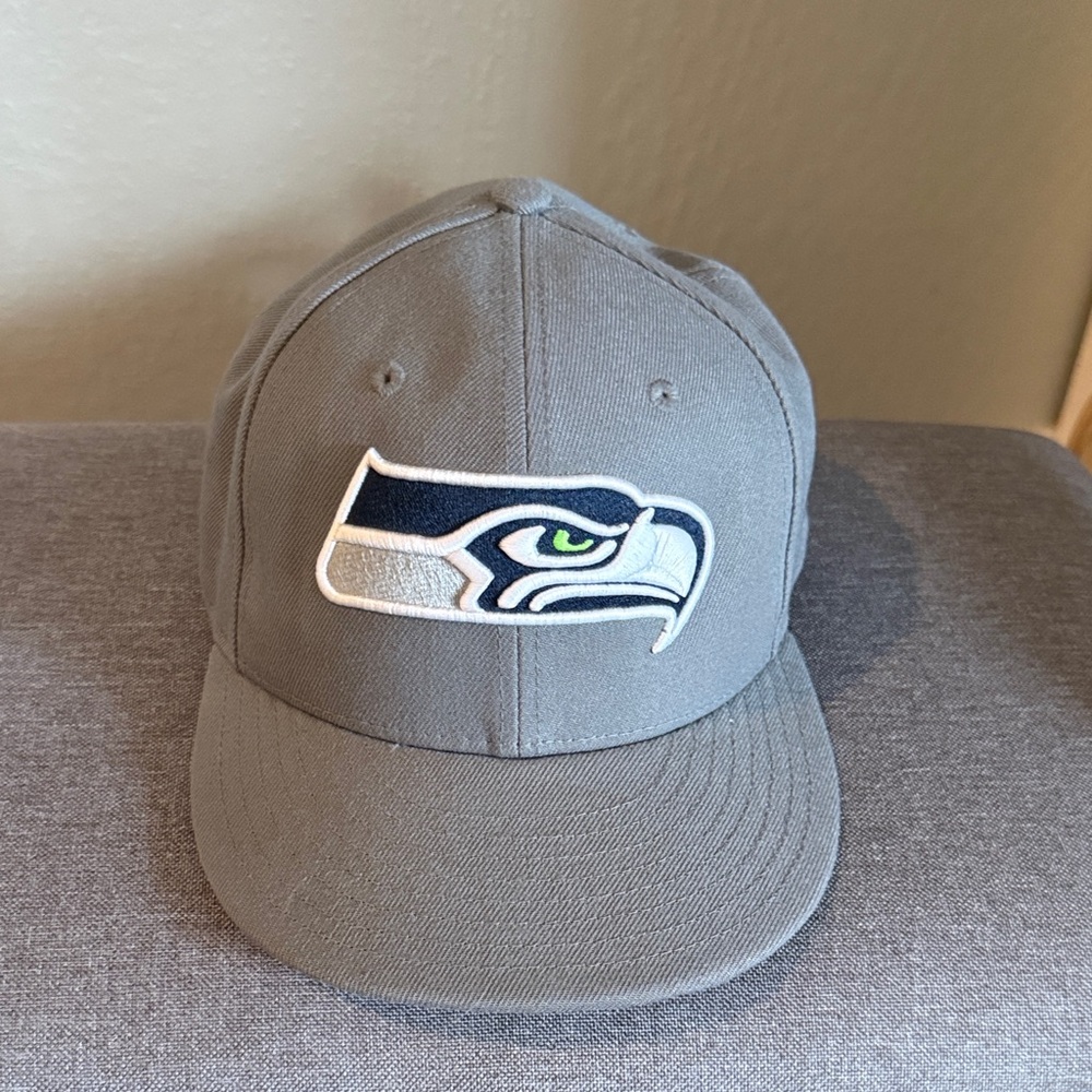 Gray Seahawks Cap